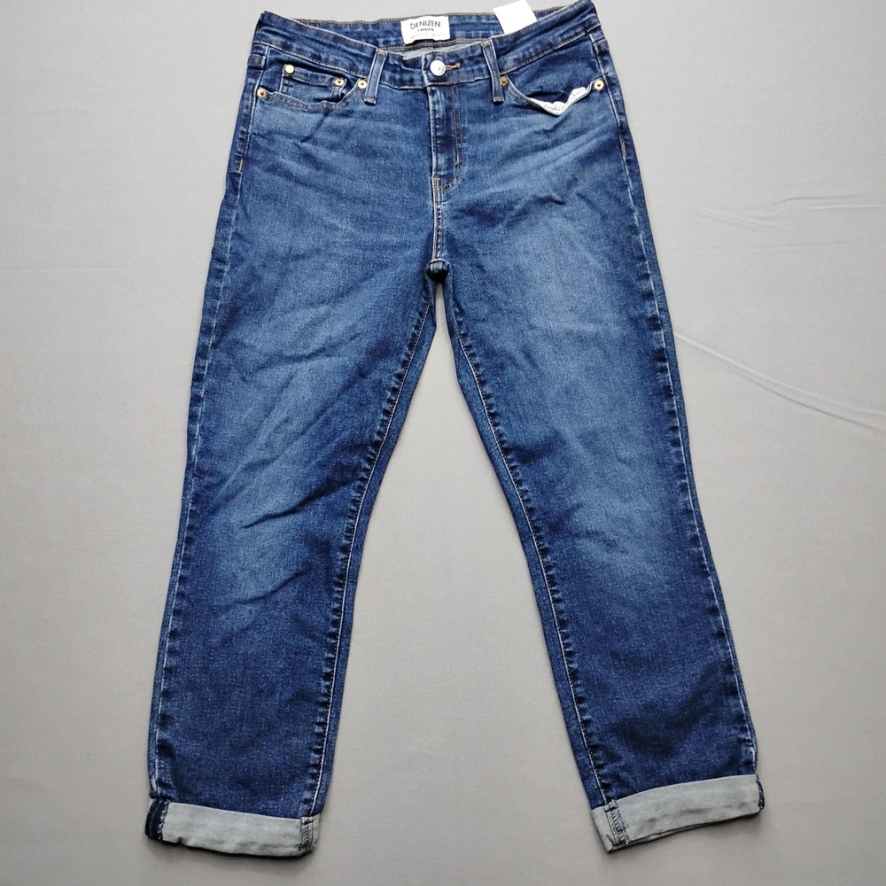 Denizen from Levis Womens Mid Rise Boyfriend Jeans Blue Medium Wash Size 8 W29